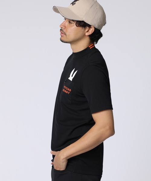 Psycho Bunny（サイコバニー）の「[GOLF]ポケットバニー モックネックTシャツ（Tシャツ/カットソー・メンズ・ホワイト/ブラック/ライトイエロー/ブルー・X-LARGE/LARGE/MEDIUM）」の9枚目の写真
