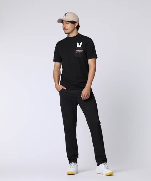 Psycho Bunny（サイコバニー）の「[GOLF]ポケットバニー モックネックTシャツ（Tシャツ/カットソー・メンズ・ホワイト/ブラック/ライトイエロー/ブルー・X-LARGE/LARGE/MEDIUM）」の11枚目の写真