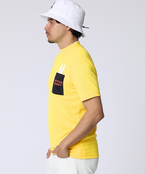 Psycho Bunny（サイコバニー）の「[GOLF]ポケットバニー モックネックTシャツ（Tシャツ/カットソー・メンズ・ホワイト/ブラック/ライトイエロー/ブルー・X-LARGE/LARGE/MEDIUM）」の20枚目の写真