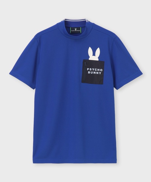 Psycho Bunny（サイコバニー）の「[GOLF]ポケットバニー モックネックTシャツ（Tシャツ/カットソー・メンズ・ホワイト/ブラック/ライトイエロー/ブルー・X-LARGE/LARGE/MEDIUM）」の16枚目の写真