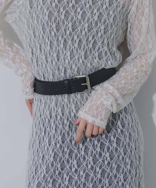 SMELLY（スメリー）の「ワイドベルト（ベルト・レディース・ブラウン/ブラック・-）」の2枚目の写真