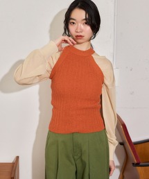 mysty woman | ホルターバッククロスニットNS 665897(ニット/セーター)