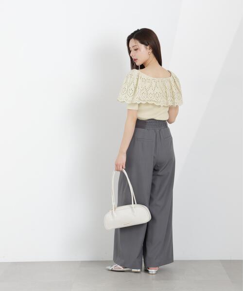 PROPORTION BODY DRESSING(プロポーションボディドレッシング)の「スカラップレースオフショルニット / 1216170302(ニット/セーター・レディース・イエロー/ピンク/ホワイト系その他・MEDIUM/SMALL)」の17枚目の写真