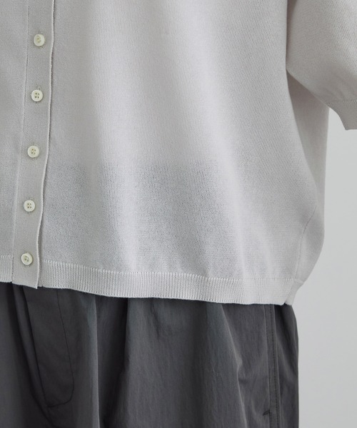 SALON adam et rope'（サロン アダム エ ロペ）の「【WEB限定】ドライタッチスキッパーニットカーディガン / 洗える（カーディガン/ボレロ・レディース・グレー系その他/ブラウン/ネイビー・FREE）」の22枚目の写真