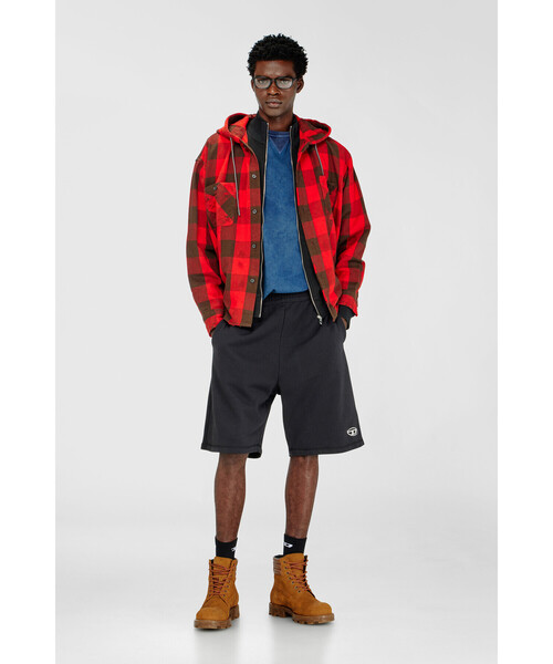 DIESEL(ディーゼル)の「メンズ スウェットショートパンツ P-MARSHY-IOD(その他パンツ・メンズ・ブラック・LARGE/SMALL/MEDIUM/X-LARGE/X-SMALL/XX-LARGE)」の6枚目の写真