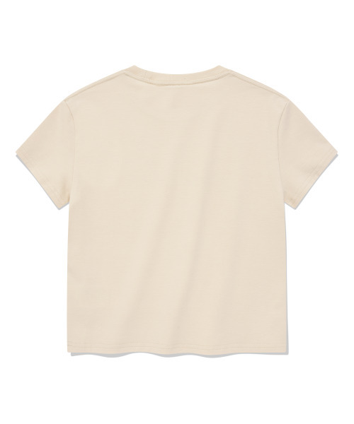 COVERNAT WOMAN(カバーナットウーマン)の「ウィメンズクロップスケッチロゴベイビーTシャツアイボリー(Tシャツ/カットソー・レディース・その他・WS/WM)」の2枚目の写真
