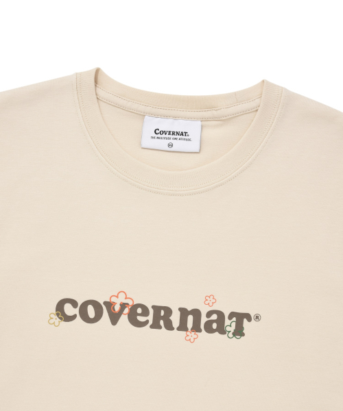 COVERNAT WOMAN(カバーナットウーマン)の「ウィメンズクロップスケッチロゴベイビーTシャツアイボリー(Tシャツ/カットソー・レディース・その他・WS/WM)」の3枚目の写真