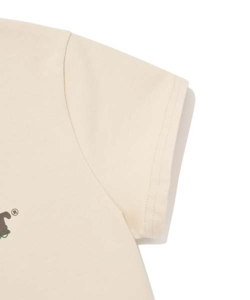 COVERNAT WOMAN(カバーナットウーマン)の「ウィメンズクロップスケッチロゴベイビーTシャツアイボリー(Tシャツ/カットソー・レディース・その他・WS/WM)」の5枚目の写真