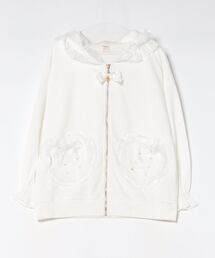 Secret Honey | オーガンジーフリルうさ耳パーカー(Tシャツ/カットソー)