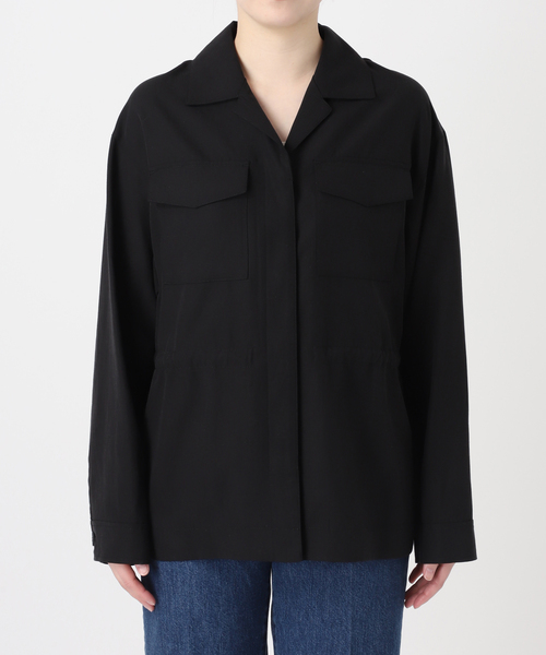 B.C STOCK（ベーセーストック）の「ウォッシャブル / シャツブルゾン（その他アウター・レディース・サファリグリーン/ブラック・FREE）」の18枚目の写真