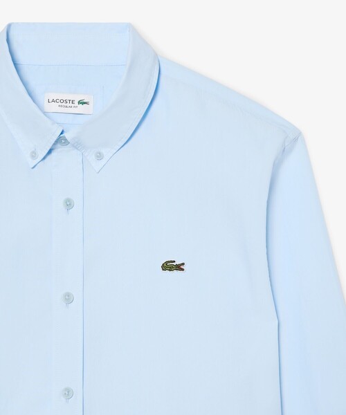 LACOSTE(ラコステ)の「エッセンシャルワントーン コットンポプリンシャツ / ボタンダウンシャツ(シャツ/ブラウス・メンズ・ホワイト・39/40)」の12枚目の写真