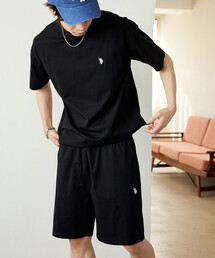 U.S. POLO ASSN. × PUBLUX/ユーエスポロアッスン <接触冷感>別注 ワンポイントロゴセットアップ 限定展開