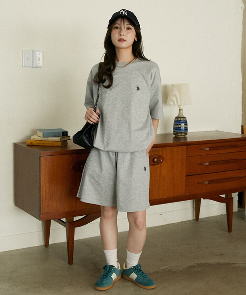 U.S. POLO ASSN.(ユーエスポロアッスン)の「U.S. POLO ASSN. × PUBLUX/ユーエスポロアッスン <接触冷感>別注 ワンポイントロゴセットアップ 限定展開(Tシャツ/カットソー・メンズ・ブラック/ネイビー/ライトグレー・LARGE/MEDIUM/SMALL)」の14枚目の写真