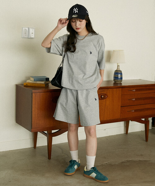 U.S. POLO ASSN.(ユーエスポロアッスン)の「U.S. POLO ASSN. × PUBLUX/ユーエスポロアッスン <接触冷感>別注 ワンポイントロゴセットアップ 限定展開(Tシャツ/カットソー・メンズ・ブラック/ネイビー/ライトグレー・LARGE/MEDIUM/SMALL)」の17枚目の写真
