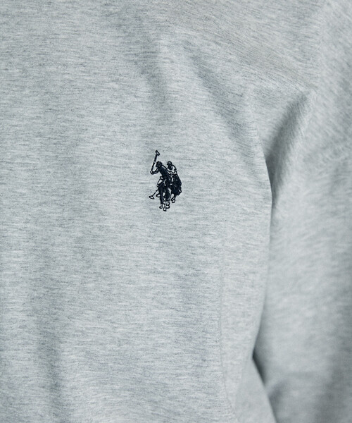 U.S. POLO ASSN.(ユーエスポロアッスン)の「U.S. POLO ASSN. × PUBLUX/ユーエスポロアッスン <接触冷感>別注 ワンポイントロゴセットアップ 限定展開(Tシャツ/カットソー・メンズ・ブラック/ネイビー/ライトグレー・LARGE/MEDIUM/SMALL)」の21枚目の写真