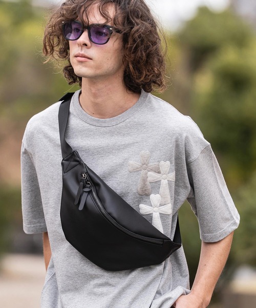 CAMBIO(カンビオ)の「mko13504-Urban Stream Body Bag ボディバッグ(AI-261-016)(ボディバッグ/ウエストポーチ・メンズ・ブラック・FREE)」の3枚目の写真