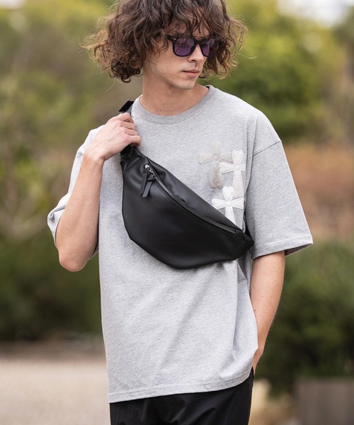 CAMBIO(カンビオ)の「mko13504-Urban Stream Body Bag ボディバッグ(AI-261-016)(ボディバッグ/ウエストポーチ・メンズ・ブラック・FREE)」の5枚目の写真