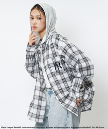BACK TO THE FIELD（バック トゥー ザ フィールド）の「【MLB】チェックシャツフーディー（シャツ/ブラウス）」