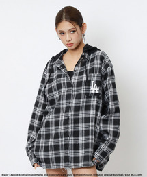 BACK TO THE FIELD（バック トゥー ザ フィールド）の「【MLB】チェックシャツフーディー（シャツ/ブラウス）」