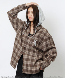 BACK TO THE FIELD（バック トゥー ザ フィールド）の「【MLB】チェックシャツフーディー（シャツ/ブラウス）」