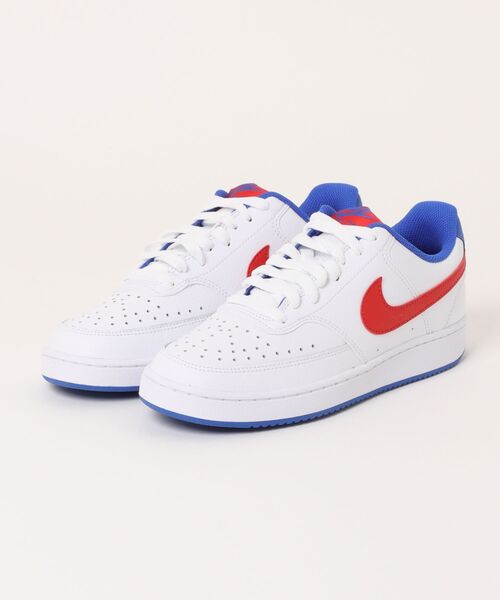 NIKE(ナイキ)の「NIKE ナイキ COURT VISION LO コート ビジョン LO MDB5945 161WHITE/UNVRED(スニーカー・メンズ・ホワイト・30.0cm/28.5cm/27.5cm/26.5cm/25.5cm/24.5cm/29.0cm/28.0cm/27.0cm/26.0cm/25.0cm)」の1枚目の写真