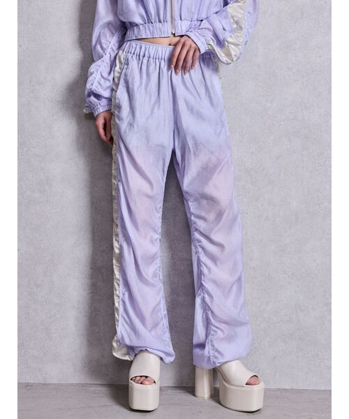 GYDA（ジェイダ）の「sacred edge cross shinyギャザーパンツ（その他パンツ・レディース・アイボリー/パープル/ブラック・FREE）」の3枚目の写真