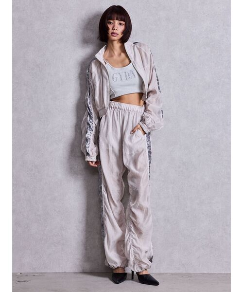GYDA（ジェイダ）の「sacred edge cross shinyギャザーパンツ（その他パンツ・レディース・アイボリー/パープル/ブラック・FREE）」の8枚目の写真