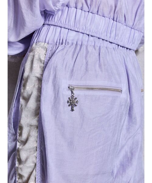 GYDA（ジェイダ）の「sacred edge cross shinyギャザーパンツ（その他パンツ・レディース・アイボリー/パープル/ブラック・FREE）」の15枚目の写真