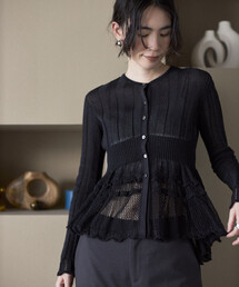 Firsthand | Firsthand/ファーストハンド ジャパンメイド ホールガーメント ペプラム カーディガン(カーディガン/ボレロ)