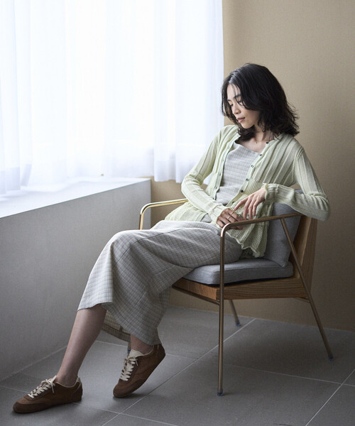 Firsthand（ファーストハンド）の「Firsthand/ファーストハンド ジャパンメイド ホールガーメント ペプラム カーディガン（カーディガン/ボレロ・レディース・ブラック/ブルーグリーン/ラベンダー・FREE）」の7枚目の写真