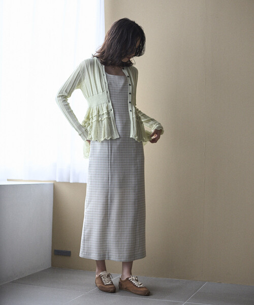 Firsthand（ファーストハンド）の「Firsthand/ファーストハンド ジャパンメイド ホールガーメント ペプラム カーディガン（カーディガン/ボレロ・レディース・ブラック/ブルーグリーン/ラベンダー・FREE）」の19枚目の写真