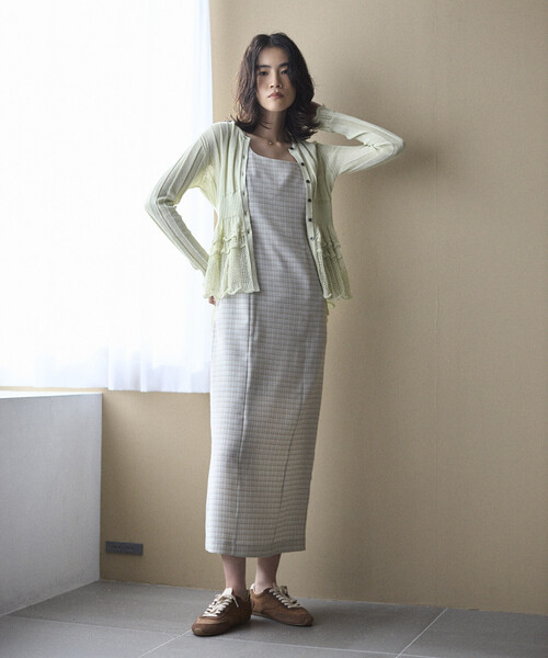 Firsthand（ファーストハンド）の「Firsthand/ファーストハンド ジャパンメイド ホールガーメント ペプラム カーディガン（カーディガン/ボレロ・レディース・ブラック/ブルーグリーン/ラベンダー・FREE）」の20枚目の写真