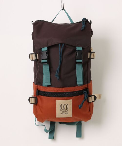TOPO DESIGNS（トポデザインズ）の「【TOPO DESIGNS】ROVER PACK MINI（バックパック/リュック・レディース・ブラック/ブラウン系/ブラック系1/アイボリー・ONE SIZE）」の4枚目の写真