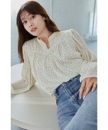 Her lip to(�n�[���b�v�g�D�[)��Chiffon Gathered Blouse(�V���c/�u���E�X)