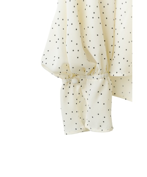 Her lip to（ハーリップトゥー）の「Chiffon Gathered Blouse（シャツ/ブラウス・レディース・ブラック/ベージュ系/ラベンダー・S/M）」の8枚目の写真