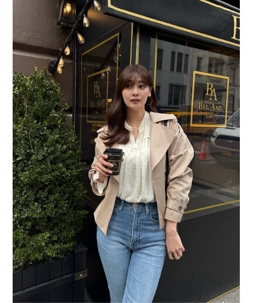 Her lip to（ハーリップトゥー）の「Chiffon Gathered Blouse（シャツ/ブラウス・レディース・ブラック/ベージュ系/ラベンダー・S/M）」の19枚目の写真