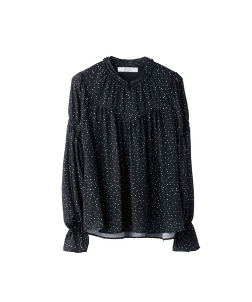 Her lip to（ハーリップトゥー）の「Chiffon Gathered Blouse（シャツ/ブラウス・レディース・ブラック/ベージュ系/ラベンダー・S/M）」の5枚目の写真