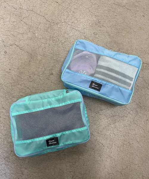 repipi armario（レピピ アルマリオ）の「【Tripit!】2daysポーチ（ポーチ・キッズ・ブラック×ホワイト/ブルー系その他/パープル系その他・ONESIZE）」の4枚目の写真