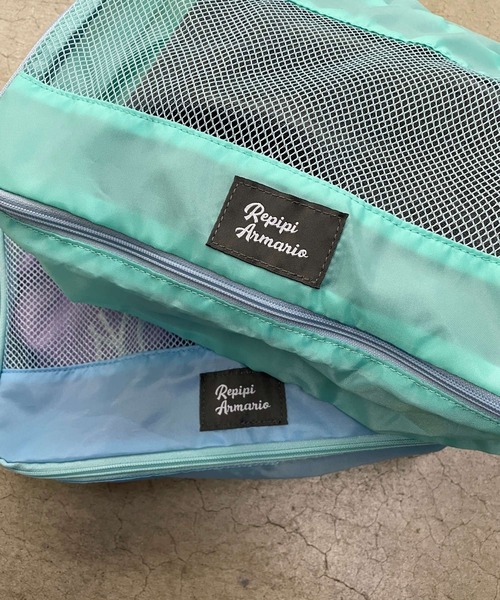 repipi armario（レピピ アルマリオ）の「【Tripit!】2daysポーチ（ポーチ・キッズ・ブラック×ホワイト/ブルー系その他/パープル系その他・ONESIZE）」の5枚目の写真