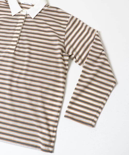 URBAN RESEARCH（アーバンリサーチ）の「シャツカラーマルチボーダーカットソー（シャツ/ブラウス・レディース・レッド/ベージュ/オフホワイト・FREE）」の16枚目の写真