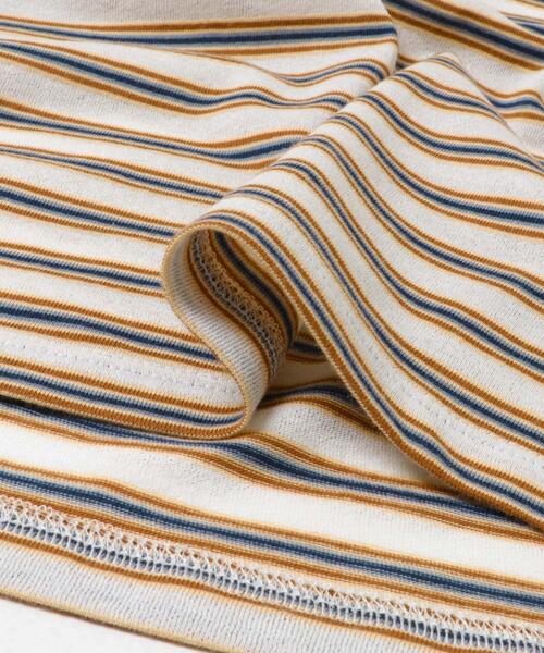 URBAN RESEARCH（アーバンリサーチ）の「シャツカラーマルチボーダーカットソー（シャツ/ブラウス・レディース・レッド/ベージュ/オフホワイト・FREE）」の18枚目の写真