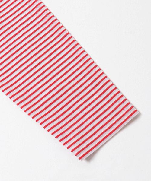 URBAN RESEARCH（アーバンリサーチ）の「シャツカラーマルチボーダーカットソー（シャツ/ブラウス・レディース・レッド/ベージュ/オフホワイト・FREE）」の7枚目の写真