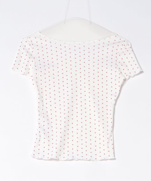 Ritzy(リッツィー)の「ハート V ネック フィットトップス(Tシャツ/カットソー・レディース・ホワイト・M)」の15枚目の写真