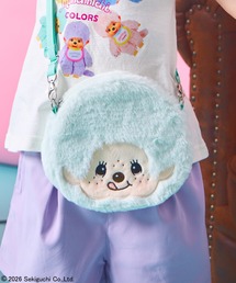 pairmanon（ペアマノン）の「【モンチッチ】ガールズ ふわふわ フェイスポーチ ポシェット（ショルダーバッグ）」