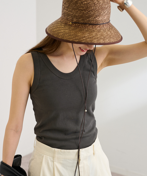 FRAMeWORK(フレームワーク)の「≪追加≫GICIPI/ジチピ VANADIO 2(タンクトップ・レディース・ベージュ系その他/ブラウン/ホワイト/ライトグレー/スミクロ・FREE)」の11枚目の写真