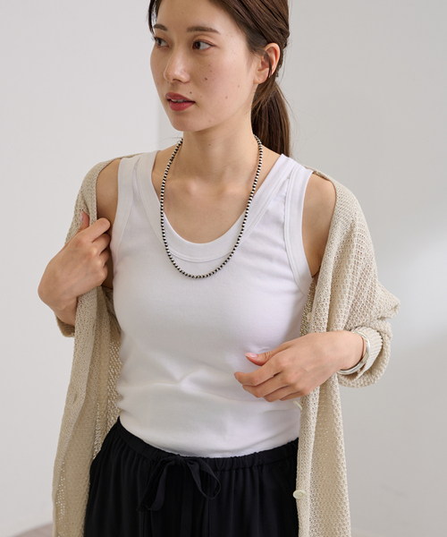 FRAMeWORK(フレームワーク)の「≪追加≫GICIPI/ジチピ VANADIO 2(タンクトップ・レディース・ベージュ系その他/ブラウン/ホワイト/ライトグレー/スミクロ・FREE)」の20枚目の写真