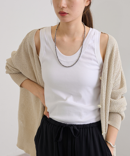 FRAMeWORK(フレームワーク)の「≪追加≫GICIPI/ジチピ VANADIO 2(タンクトップ・レディース・ベージュ系その他/ブラウン/ホワイト/ライトグレー/スミクロ・FREE)」の21枚目の写真