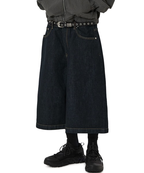 OY(オーワイ)の「『OY/オーワイ』WIDE VOLUME SHORTS /ワイドボリュームショートパンツ(デニムパンツ・メンズ・ライトブルー/インディゴブルー/ブルー・S/L/M)」の3枚目の写真