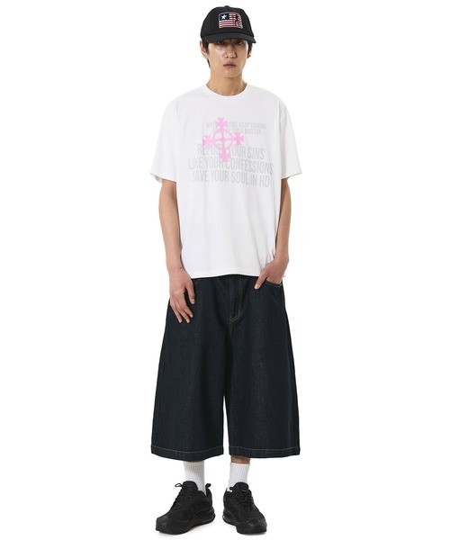 OY(オーワイ)の「『OY/オーワイ』WIDE VOLUME SHORTS /ワイドボリュームショートパンツ(デニムパンツ・メンズ・ライトブルー/インディゴブルー/ブルー・S/L/M)」の12枚目の写真