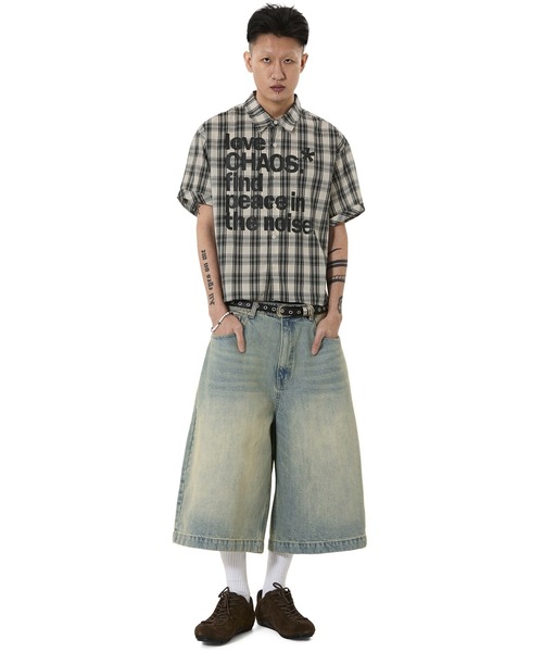 OY(オーワイ)の「『OY/オーワイ』WIDE VOLUME SHORTS /ワイドボリュームショートパンツ(デニムパンツ・メンズ・ライトブルー/インディゴブルー/ブルー・S/L/M)」の20枚目の写真